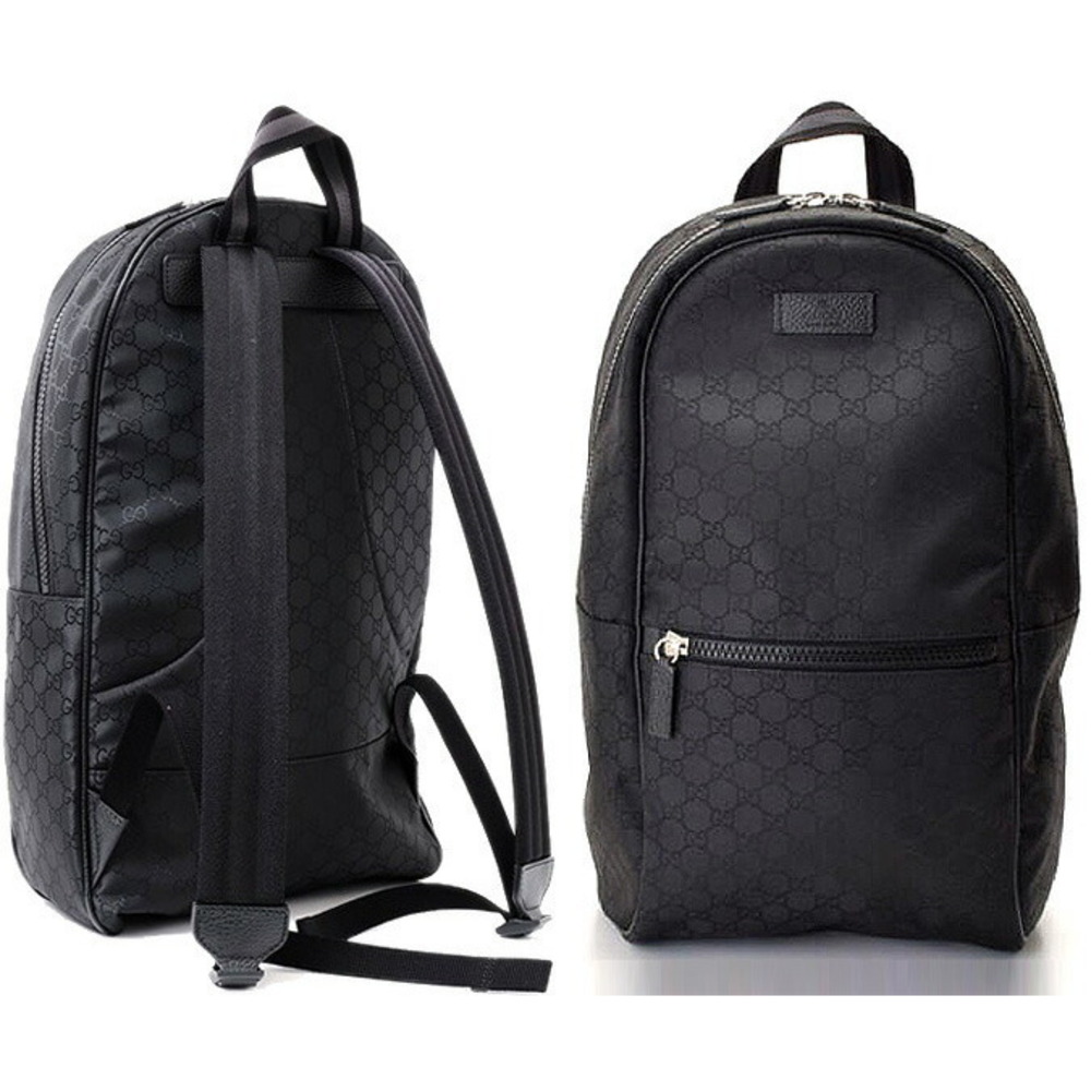 Gucci Backpack Daypack Gg Pattern Nylon Black - image 1